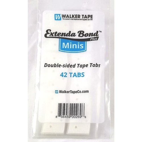 No-Shine Mini Double Sided Tape Tabs, 36 Strips, 72 tabls per pk Dull high Residue 10 mil 2-4 Week Hold