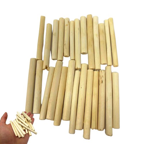 Bonka Bird Toys 2943 PK24 2" Natural Jute Sticks Foot Talon Craft Part Bird Toys Conure Quaker Cockatiel and Similar