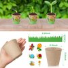 Jecery 12 Sets Garden Paper Craft Kit Planting Kit Pot for Foam Flower Pots for Bulk Craft Kits for Flower Planting Growing Kit Flower Pot Crafts for DIY Painting