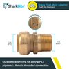 SharkBite 1 Inch MNPT Adapter, Push to Connect Brass Plumbing Fitting, PEX Pipe, Copper, CPVC, PE-RT, HDPE, U140LFA