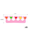 Premium Colorful Heart Toe Separators - Cute Design for Kids - Super Soft, Durable 24 Pieces ZMOI