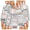 Nail Art Water Slide Tattoos Fun Designs: Playing Cards, etc. For a Fun Manicure 9 - Pack/PLI/