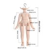 XiDonDon New 1/12BJD Doll Body for GSC Head,OB11 Doll Replace Body, with Animal Body Accessories,Three Uses,Action Figures (White)