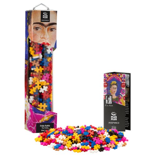 Plus Plus Art History Building Set, 3D Painting Kit & Craft Supplies for Kids, 350 Mini Interlocking Open Ended Pieces - Frida Kahlo