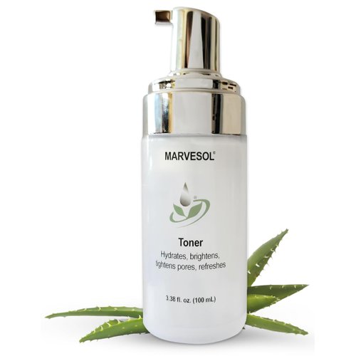 Marvesol Alcohol Free Hydrating Face Toner for Rosacea - Gentle Vegan Daily Facial Toner with Aloe Vera for All Skin Types - Great for Rosacea - Cleanse & Tighten Pores - Paraben & Sulfate Free