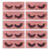 FYBSDC Wholesale Lashes 10/20/30/40/50 pairs Artificial 3D Lashes Natural False Lashes Makeup Lashes (mix 50pair)
