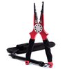CRAZY SHARK Tackle Professional Aluminum Saltwater Fishing Pliers Tungsten Carbide Cutters (Red.T)