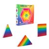 Archimedrix 25 pcs Rainbow Magnetic Tiles Building Blocks, STEM Magnetic Playset for Kids, Magnetic Building Tiles and Blocks for Creative Construction, Fun for Ages 3+