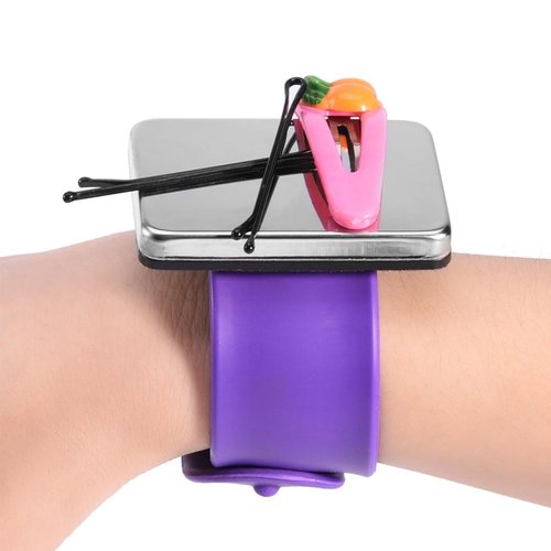 Filfeel Magnetic Wrist Band, Hairpin Hair Grip Holder Hair Clip Collector Hairdressing Accessory()
