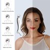 KECC Gua Sha Facial Massager (Fishtail),Stainless Steel Cold Roller Sticks for Face Eyes,Crescent Line Chin Lift Tightening Skin Tool, 4 Edges Drainage Sculpting Beauty Tool
