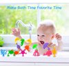 18PCS Suction Bath Toys for Toddler Kids, Mold Free Silicone Ocean Animals Suction Cup Bathtub Toys, No Hole Sensory Window Fidget Toys, Fun Creative Gift for Boys Girls with Eggshell