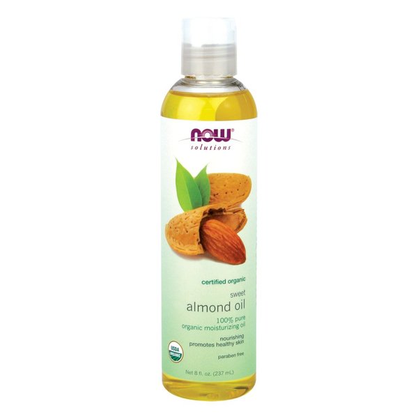 Now Foods Sweet Almond Oil 100% Pure Organic - 8 fl. oz. 4 Pack