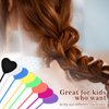 Dimeho Quick Hair Beader for Bead Loading and Hair Styling Kit 16pcs Ponytail Hair Styling Maker Set Plastic Topsy Tail Colorful Hair Beading Tools for Women and Men