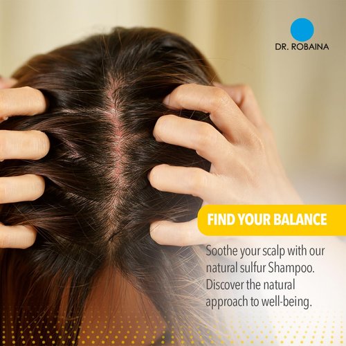 Dr. Robaina Sulfur Shampoo and Body Wash - Psoriasis Shampoo | Soothes Itching, Flaking, Scaling & Redness, Helps Avoid Recurrences | Skin Care Product Suitable for Sensitive Skin | 24 oz