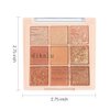 GHFCZOO Rose Gold Dark Brown Colorful neutral Eyeshadow Palette Makeup,9Color Matte Shimmer Natural Smokey Eye Eyeshadow palettes Highly Pigmented Neutral Long Lasting Waterproof (04#)
