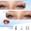 Self Adhesive Bottom Lash Clusters 3 Styles Wispy Press On Bottom Lashes Pre Glued Eyelashes Clusters Self Adhesive Eyelash Extensions 162pcs Natural Lower Lash Extensions Individual Lashes