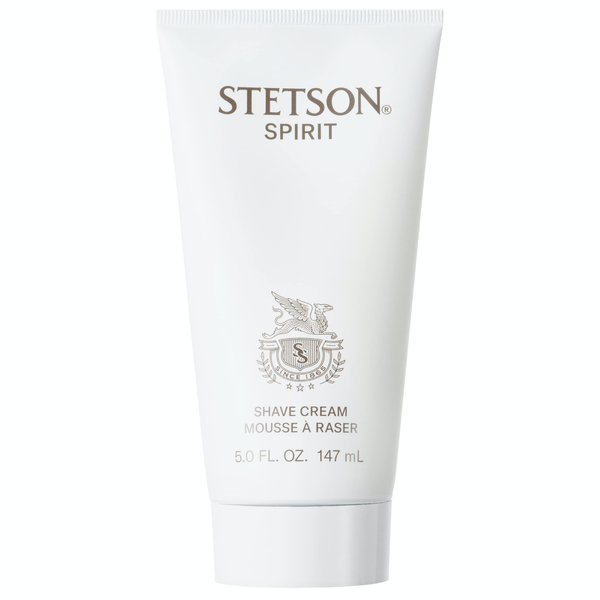 Stetson Spirit Shaving Cream - Shaving Cream for Men - Woody, Earthy, and Spicy Aroma with Fragrance Notes of Sandalwood, Spices, and Leather - 5 Fl Oz