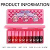 Eakroo 10 Colors Lip Tint Stain Set, Korean Lip Gloss Watery Lip Stain Tint Moisturizing Mini Liquid Lipstick Set, Multi-Use Lip and Cheek Tint, Non-Stick Cup, High Pigment, Long-Lasting, Vivid Color