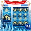 100 Pcs Christmas Nativity Paper Napkins,Disposable Jesus Holy Night Christmas Paper,Xmas Nativity Decorative Religious Hand Towels for Winter Holiday Christmas Dinner Party Supplies
