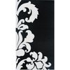 100Count 3-Ply Super Stick Guest Napkin Bathroom Napkin Hand Towels Paper Disposable Decorative Personalized Dinner Luncheon 8"*4” Black Flower