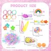 292PCS Baby Hair Clip, Toddler Girls Hair Accessories, Kids Hair Clips for Styling, Flower Candy Fruits Rainbow Cute Hair Clips for Girls