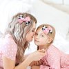 2PC Cow Print Hair Bow Clips 4 Inch Pink Cowgirl Pigtail Bows Farm Party Costume Hair Accessories