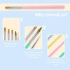 Nail Brush for Gel Nail Art Brushes Art Pen Tools Set for Painting Nail Art Tips Builder Acrylic Art Liner Brush for Uv Nails Home Salon Nail Design Tool Nail Dotting Diy Nail Extension Gel Brush