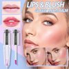 Color Changing Clear Liquid Blush for Cheeks and Lips, Moisturizing Multi-use Rouge Blush Gel, Magic Tinted Balm Waterproof Transparent Cream Liquid Blush, Glossy Shiny Finish Korean Blush Makeup -5ml