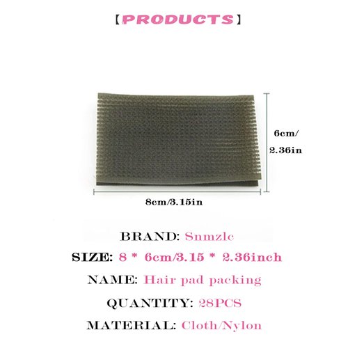 Hair pad packing 28 PCS Hair Pad Bangs patch for Men and Women accessories hair clips for styling sectioning US215