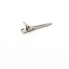 100pcs 4.5cm Single Prong Curl Clips Silver Section Clips Metal Alligator Hair Pins Clips for Hair Extension