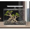 Novelsite Fish Tank Decor- Bonsai Trees with Faux Moss- Aquarium Rocks Aquascaping- Made of Sandstone, Goldfish Betta Fish Tank Decorations Hides Accessories