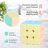 Speed Cube 3x3 Stickerless for Kids and Adults –Smooth and Quick Puzzle Cube – Fun and Entertaining – Develops Motor Skills, Dexterity – Stimulates and Challenges Mind