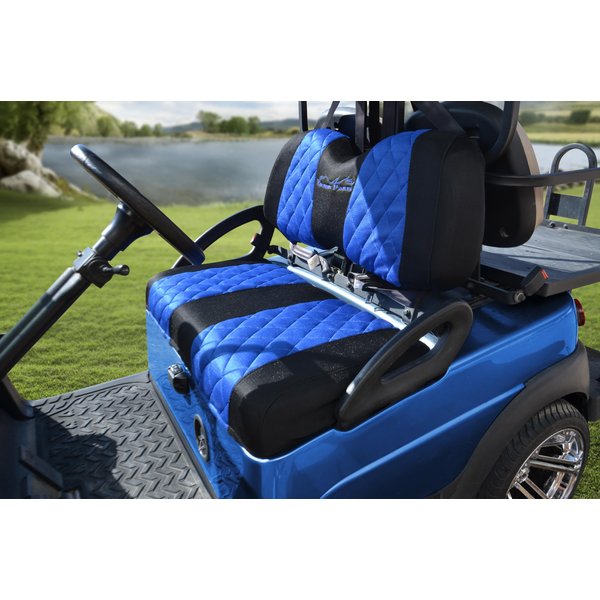 Golf Cart Seat Covers for Club Car Precedent,DS and Yama Golf Carts OEM Ordinary Front Seats,Breathable Washable Polyester Mesh Cloth. Renew Your Golf Cart.