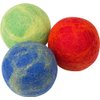 Pet Pizazz 3-Pack 100% Wool Dog Balls - All-Natural Balls for Dog - Indoor or Outdoor Dog Toy Balls - Helps Clean Teeth - Dog Fetch Ball