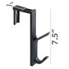 Officemate Double Coat Hooks for Cubicle Panels, Adjustable 1.25-3.5 Inch, Charcoal (22005)