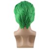 MAGQOO Men Short Straight Green Wig Halloween Cosplay Wig Anime Costume Wig