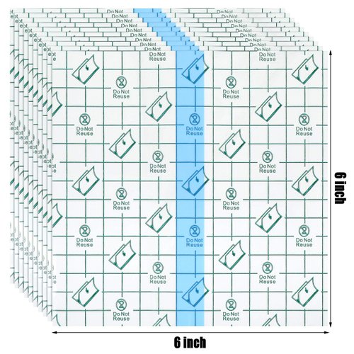 72 Pieces Transparent Adhesive Bandage Waterproof Stretch Adhesive Bandage Clear Adhesive Bandages Dressing, 6 x 6 Inches