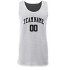 Custom Reversible Basketball Jersey - Front and Back (Adult Medium, Red)