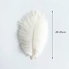 Piokio 20 pcs Natural White Natural Ostrich Feathers Plumes 8-10 inch(20-25 cm) Bulk for DIY Christmas Decorations, Wedding Party Centerpieces, Gatsby Decorations