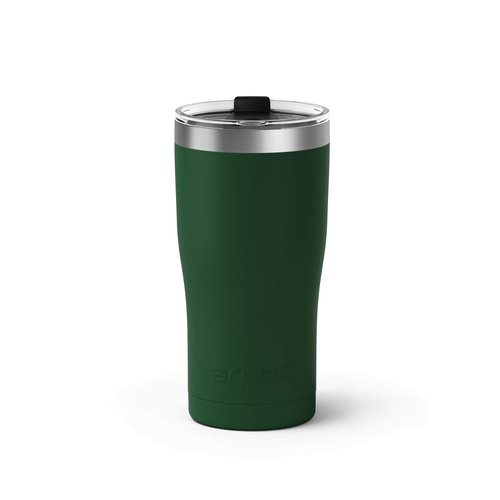 Arctic Tumblers | 20 oz Green Insulated Tumbler with Straw & Cleaner - Retains Temperature up to 24hrs - Non-Spill Splash Proof Lid, Double Wall Vacuum Technology, BPA Free & Built to Last
