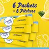 Crystal Light Sugar-Free Lemonade Naturally Flavored Powdered Drink Mix 6 Count Pitcher Packets