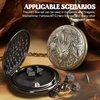 Banloga D&D Dice Set,7PCS Metal Dice Set for Dungeons and Dragons,Mini Dice Set with Pocket Watch Case,Role Playing Board Games Accessories (Dragon, Black)