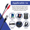 Pack of 2 BNC Q9 to Double Alligator Clip Test Cable Probe Leads Oscilloscope Test