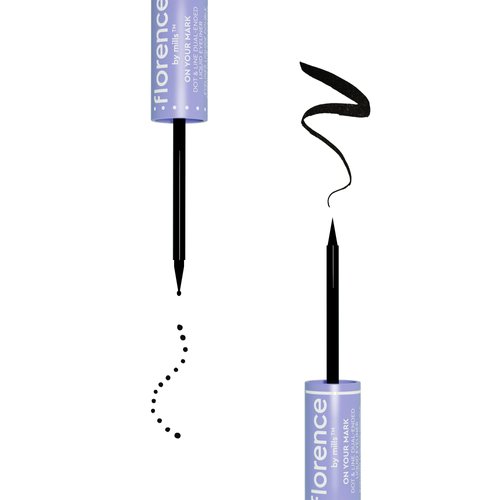 florence by mills On Your Mark Dot & Line Dual-ended Liquid Eyeliner, Black,