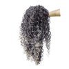 SWACC 20-Inch Long Big Bouffant Curly Wigs for Women Synthetic Heat Resistant Fiber Hair Pieces with Wig Cap (Gray Mixed Highlights)