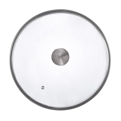 Victoria Round 12-Inch Glass Lid for Cast Iron Skillet or Pan, Custom Made for Only Victoria Brand, Diameter 11.5-Inch