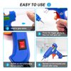 Hot Glue Gun Kit, 40 Glue Sticks for Mini Glue Guns with Hardshell Carrying Case for School Crafts DIY Arts, Quick Home Repairs, Home School Project and Festival Decorations (20W)