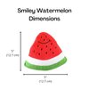 Midlee Smiley Watermelon Squeaker Plush Dog Toy - 5"