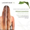 Lazartigue Repair Shampoo Travel Size | Vegetal Keratin Treatment for Damaged Hair | Restructures Hair Fiber and Reduces Split Ends | Vegan, Sulfate & Silicone Free, 1.7 fl.oz.