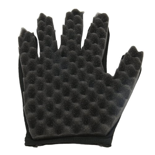 Hair Sponge Gloves, Hair Brush Curly Sponge Gloves Barber Curling Sponge Glove Afro Coil Flexible Portable Hair Sponge for Women Man Barber Salon Tool